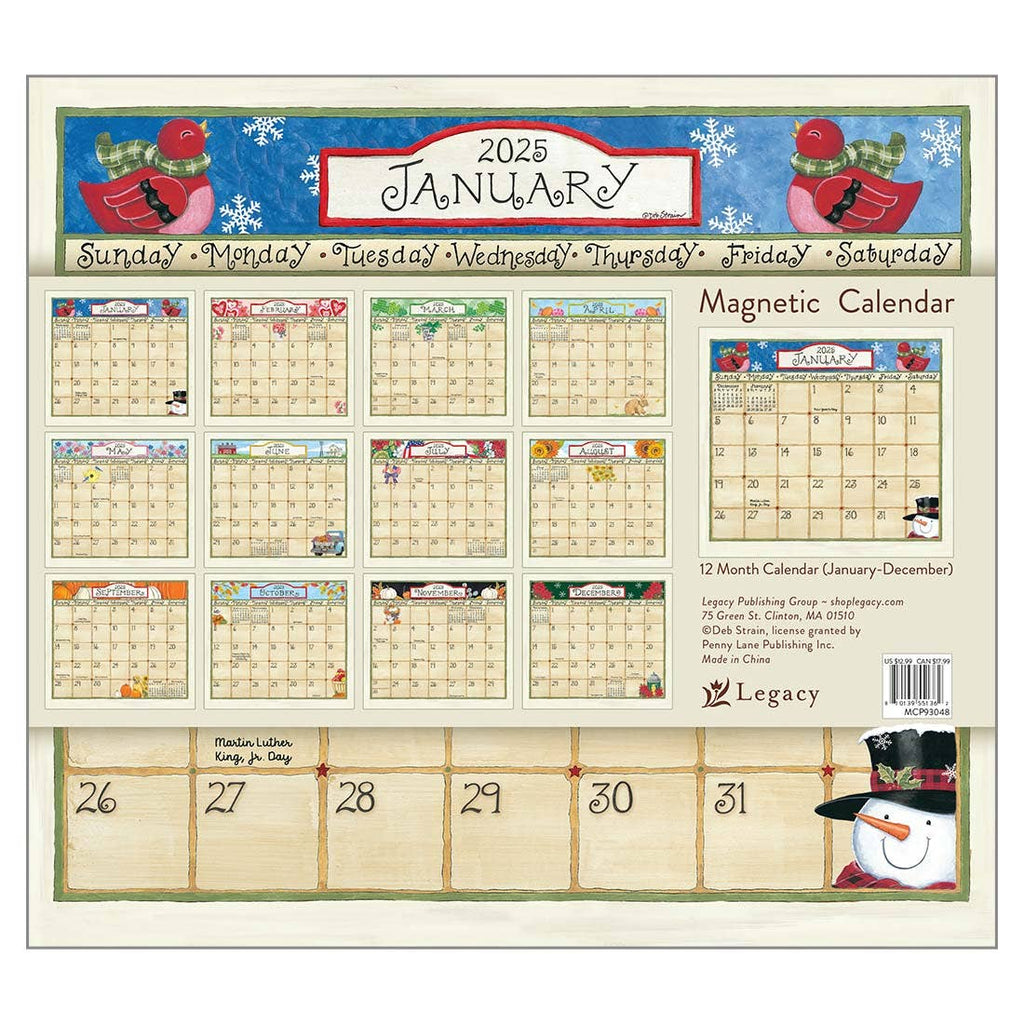 2025 Coming Home Magnetic Calendar Pad - Olde Glory