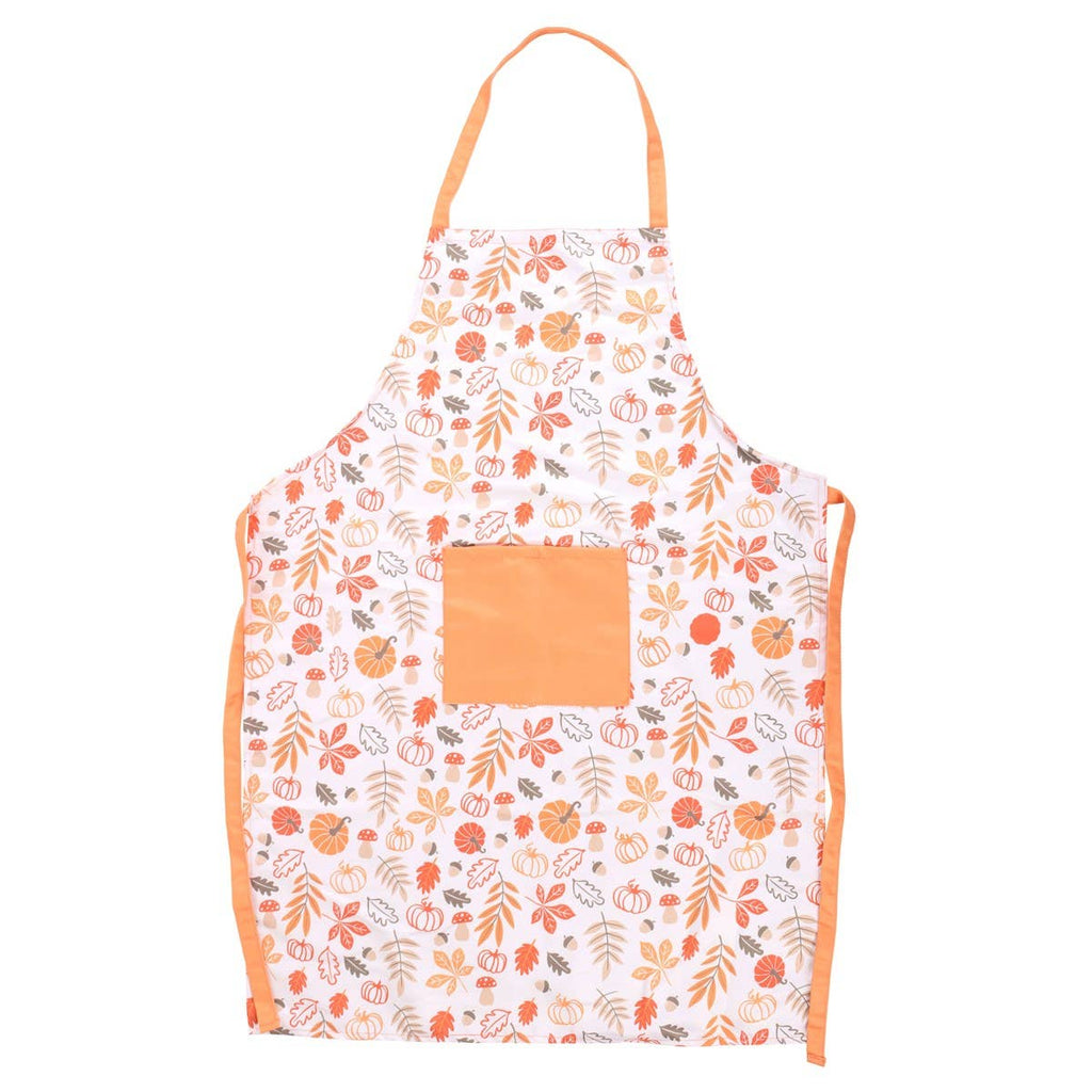 Autumn Leaves and Pumpkin Print Apron - Olde Glory