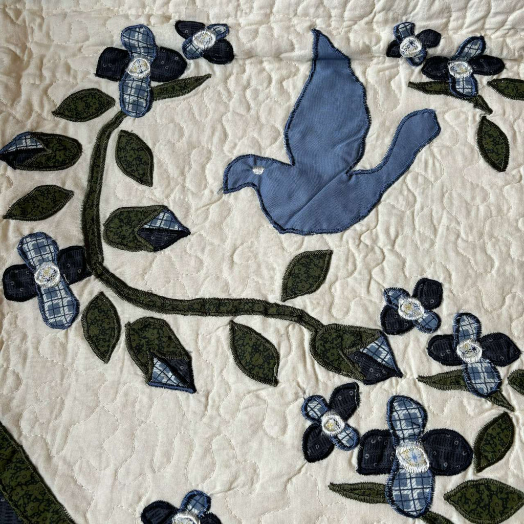 Birdhouse Quilted Throw - Olde Glory