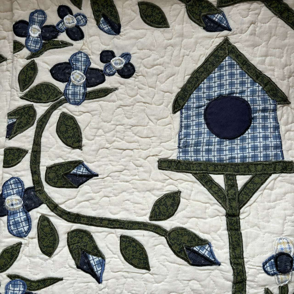 Birdhouse Quilted Throw - Olde Glory