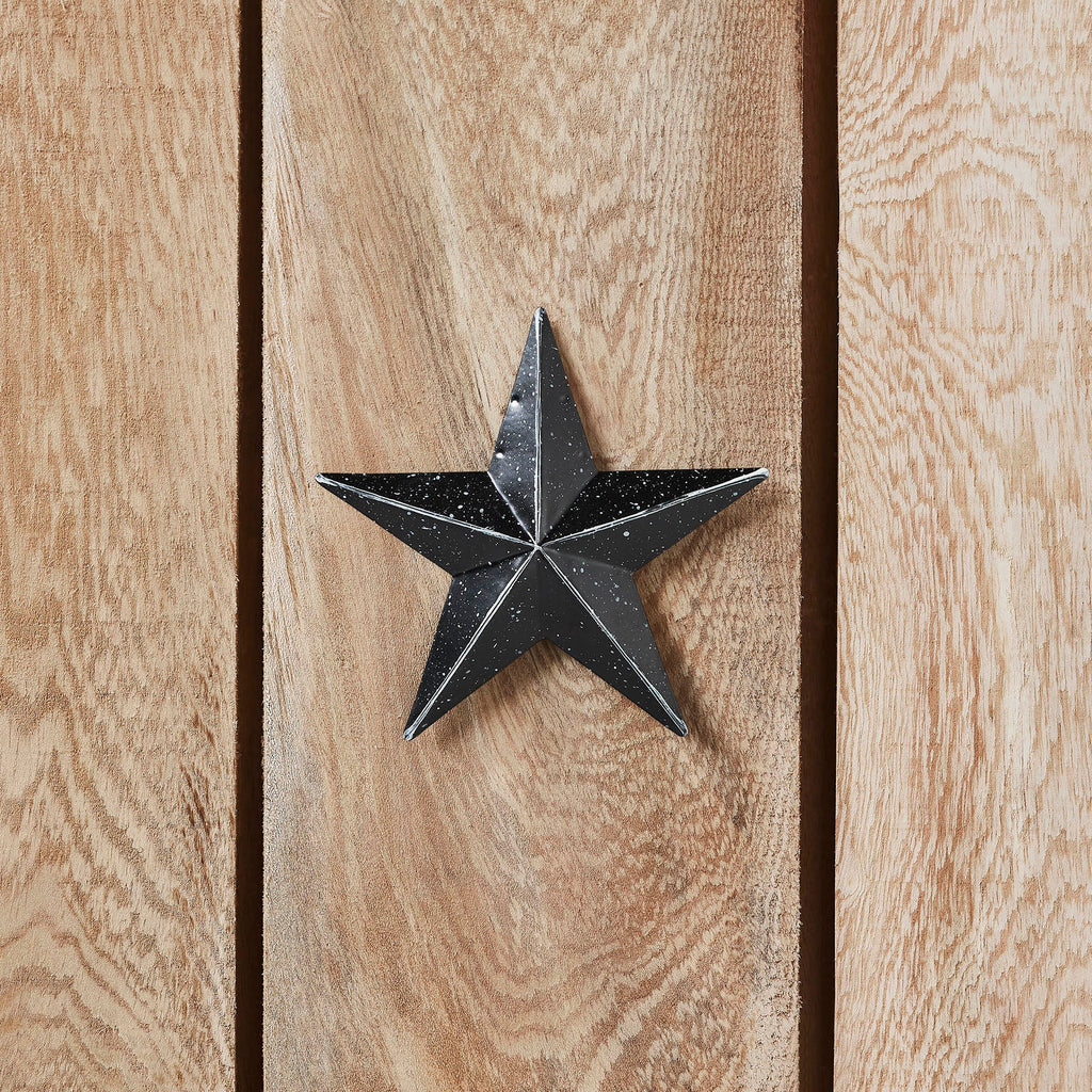 Black Faceted 4" Barn Star - Olde Glory