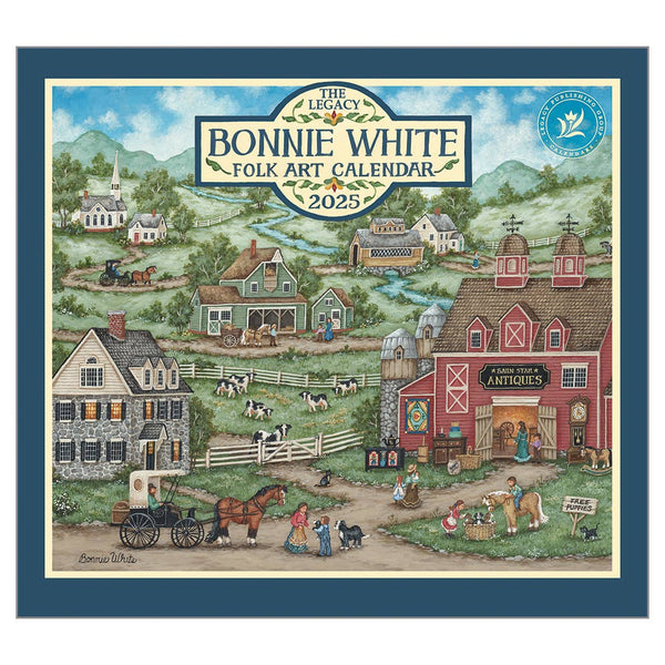 Bonnie White Folk Art 2025 Wall Calendar - Olde Glory