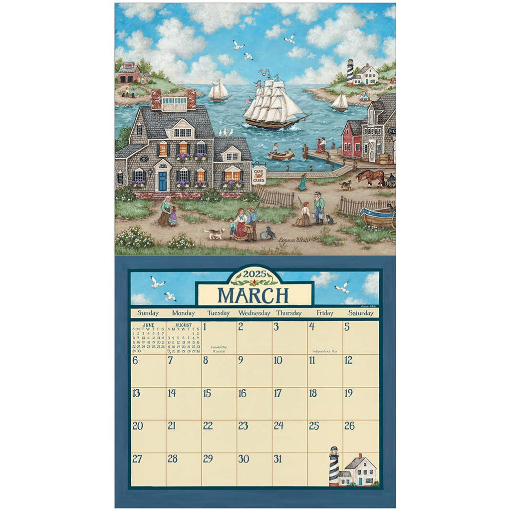 Bonnie White Folk Art 2025 Wall Calendar - Olde Glory