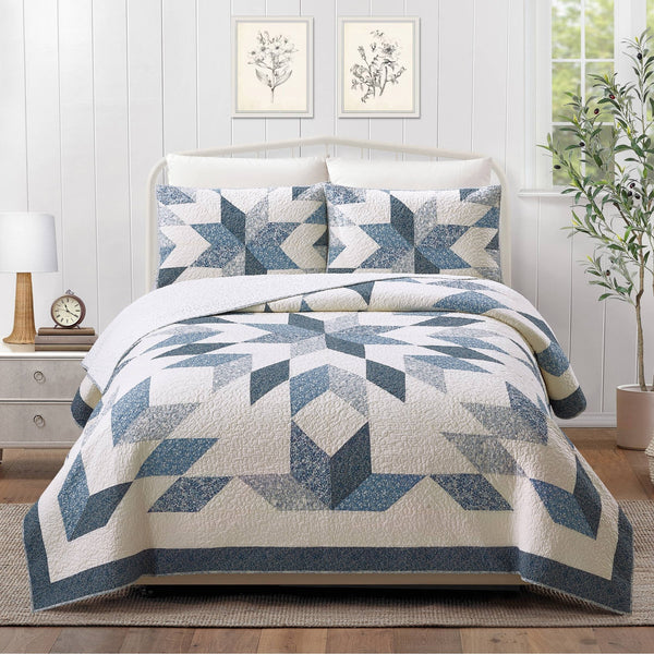 Bright Star Patchwork Quilt Set - Olde Glory