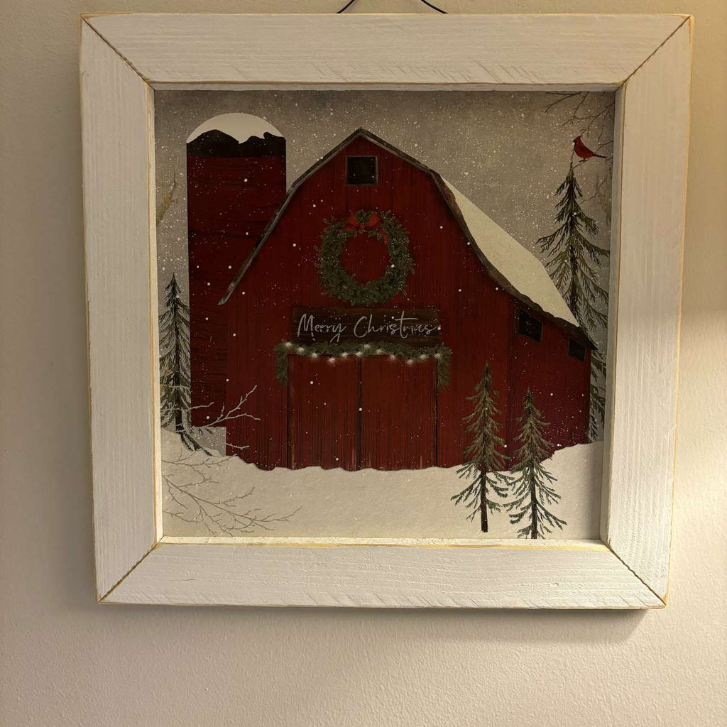 Cardinal Christmas Framed Art - Olde Glory