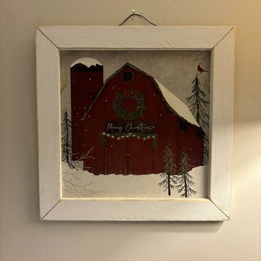 Cardinal Christmas Framed Art - Olde Glory