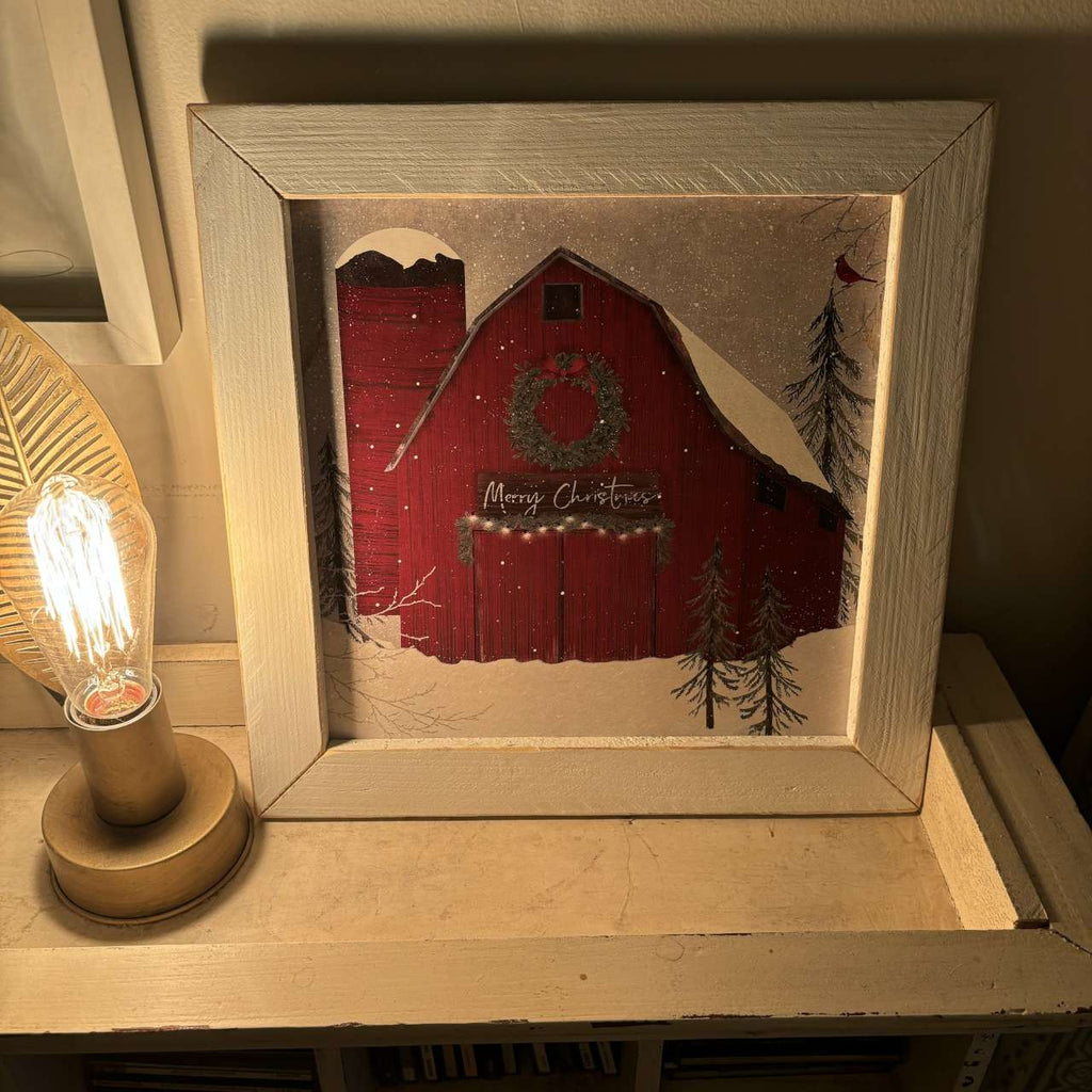 Cardinal Christmas Framed Art - Olde Glory