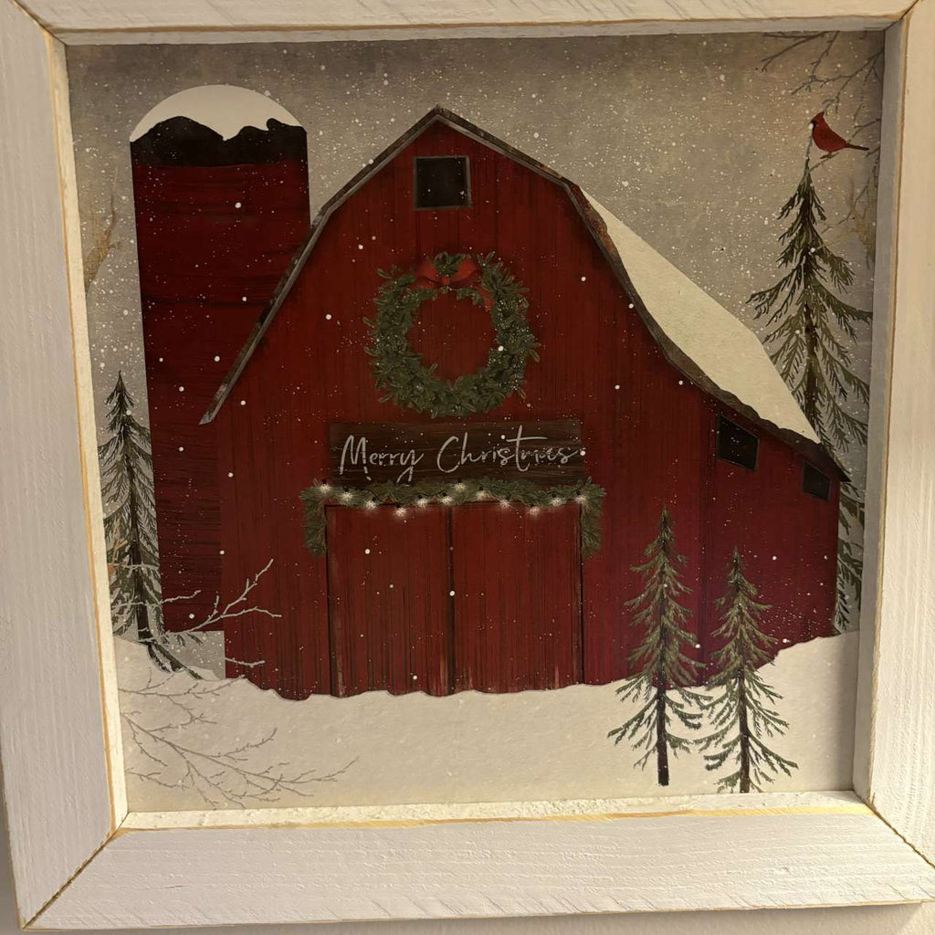 Cardinal Christmas Framed Art - Olde Glory