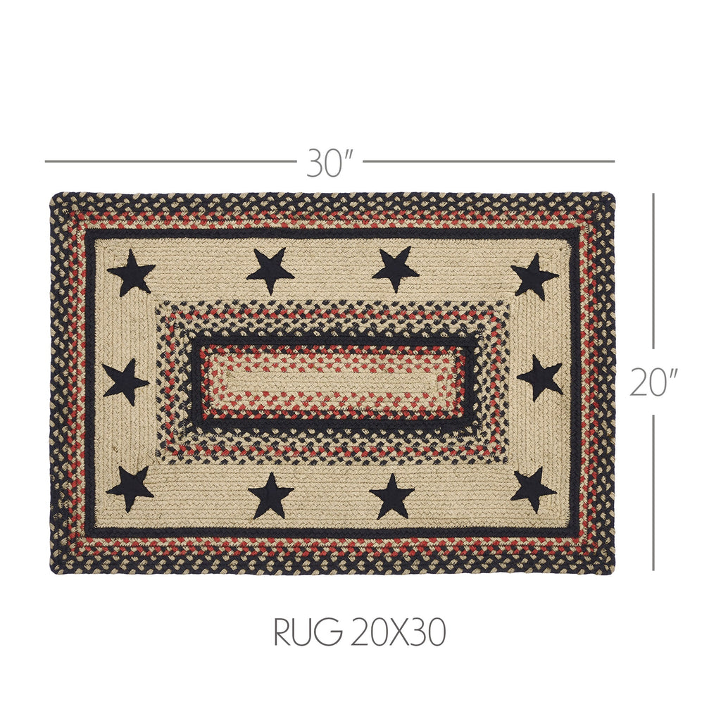 Colonial Star Jute Rug - Olde Glory