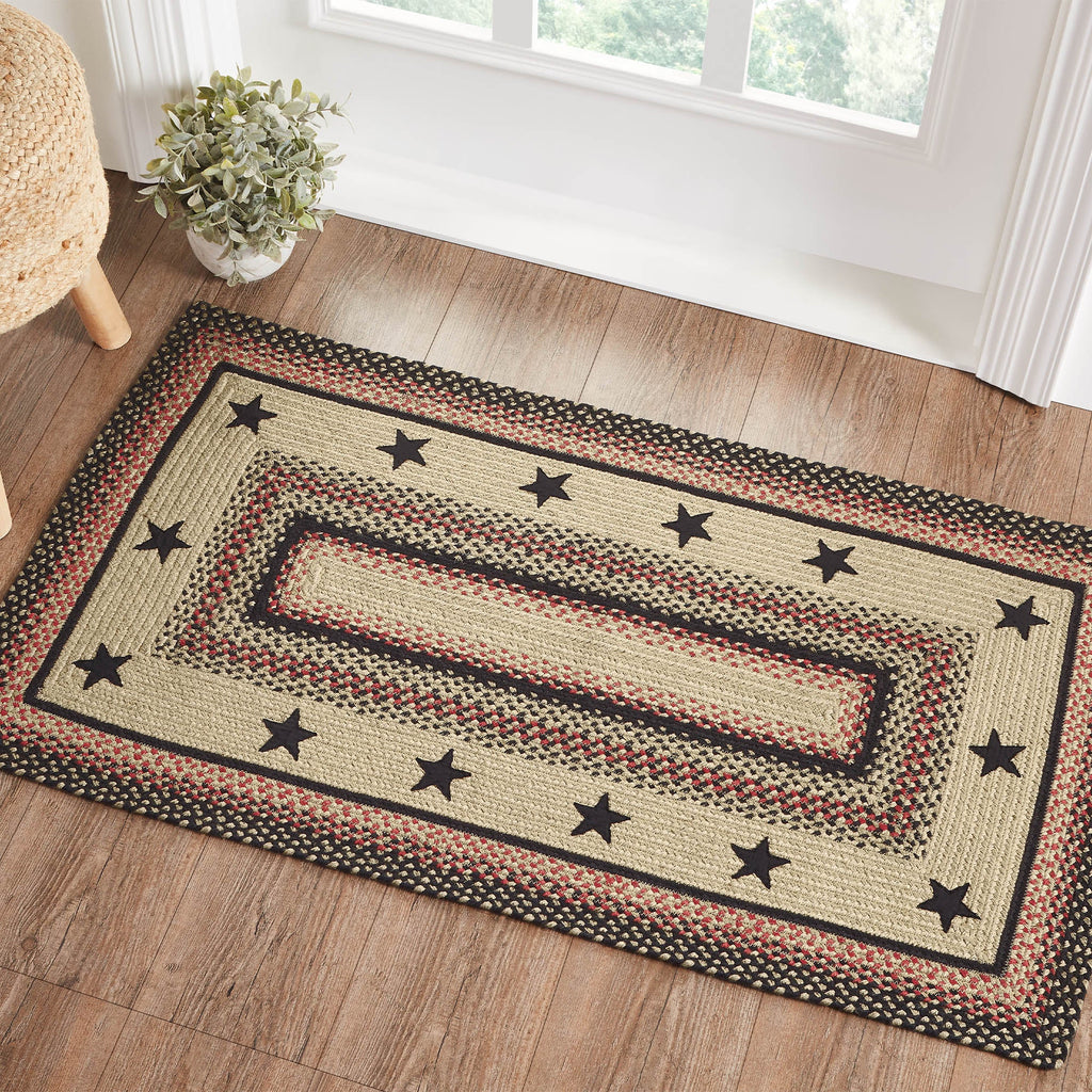 Colonial Star Jute Rug - Olde Glory