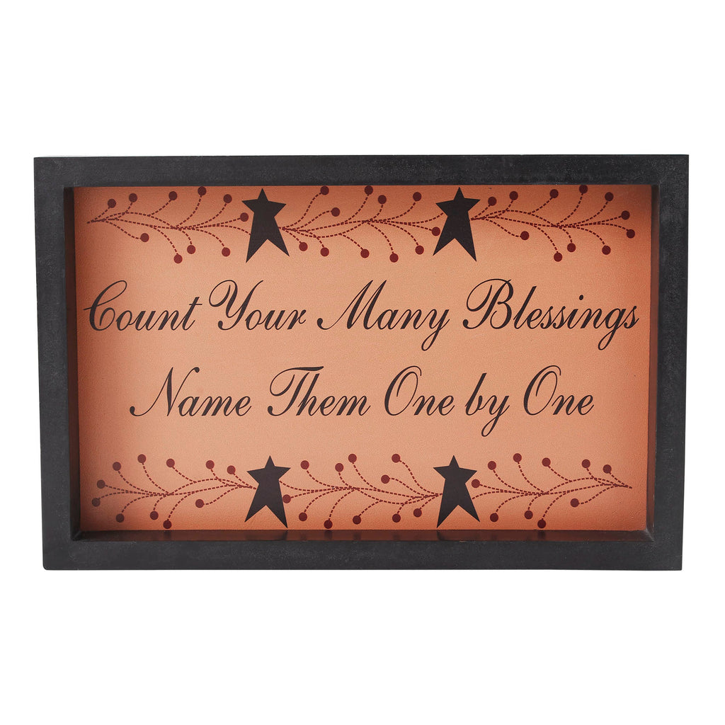 Count Your Many Blessings Sign - Olde Glory