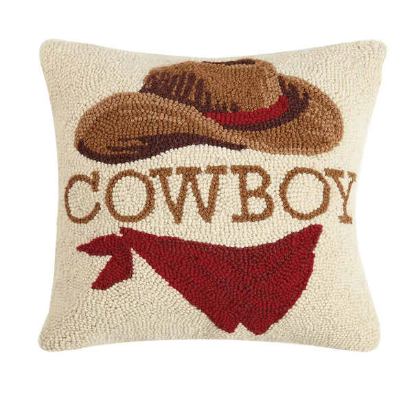 Cowboy Hooked Cushion - Olde Glory