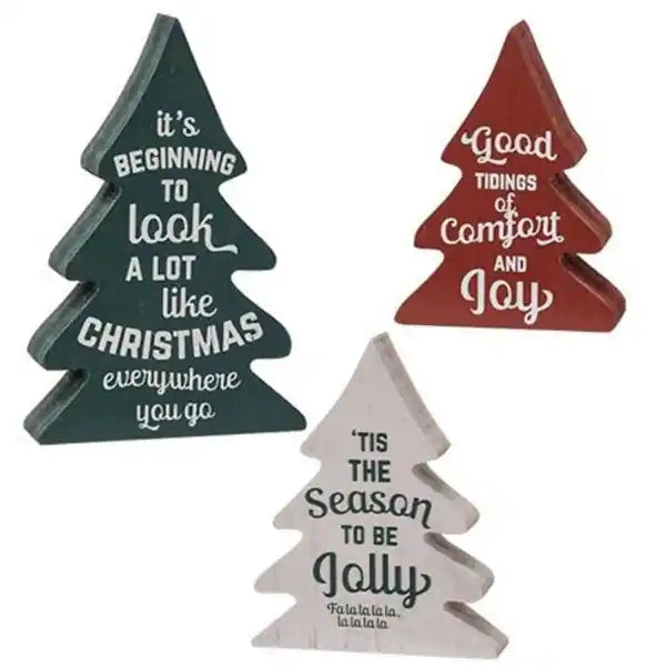 Set of 3 Christmas Carol Trees