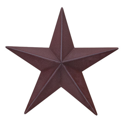 12" Burgundy Barn Star