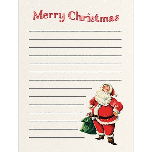 Merry Christmas Santa Magnetic Notepad