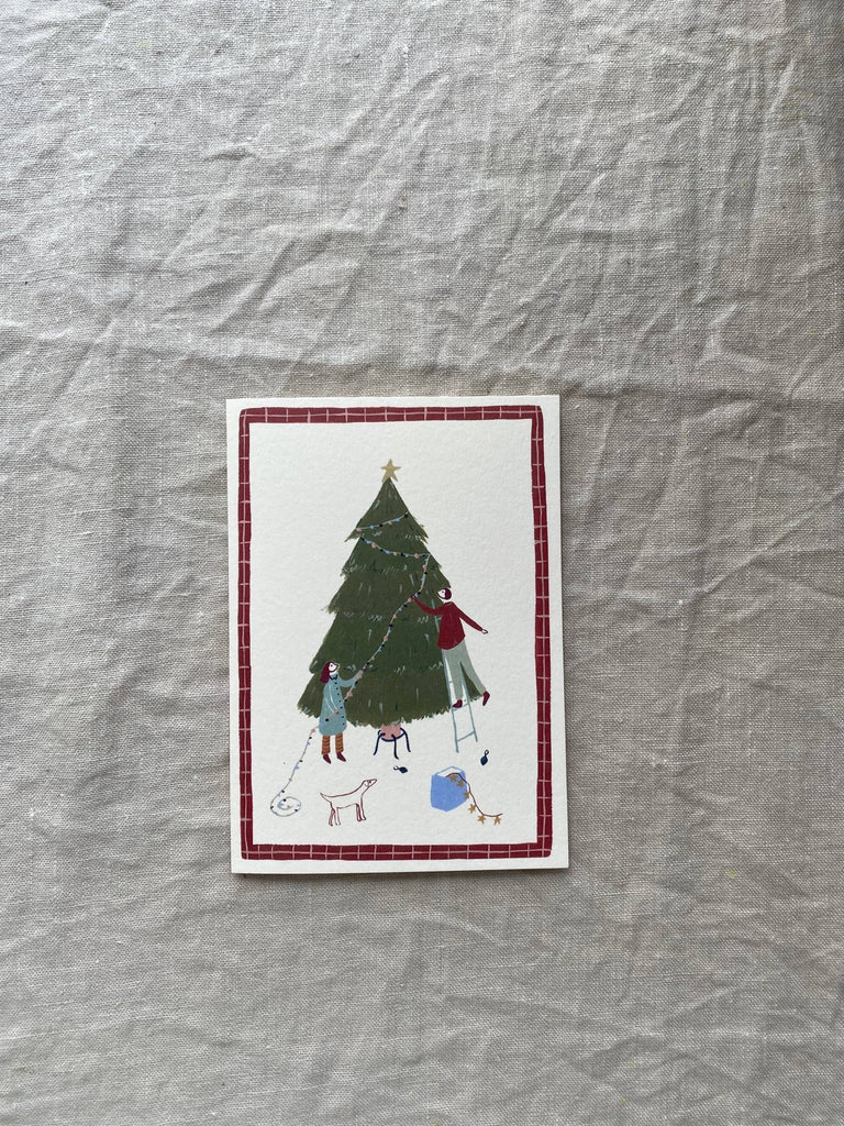 Decorating the Tree Card - Olde Glory