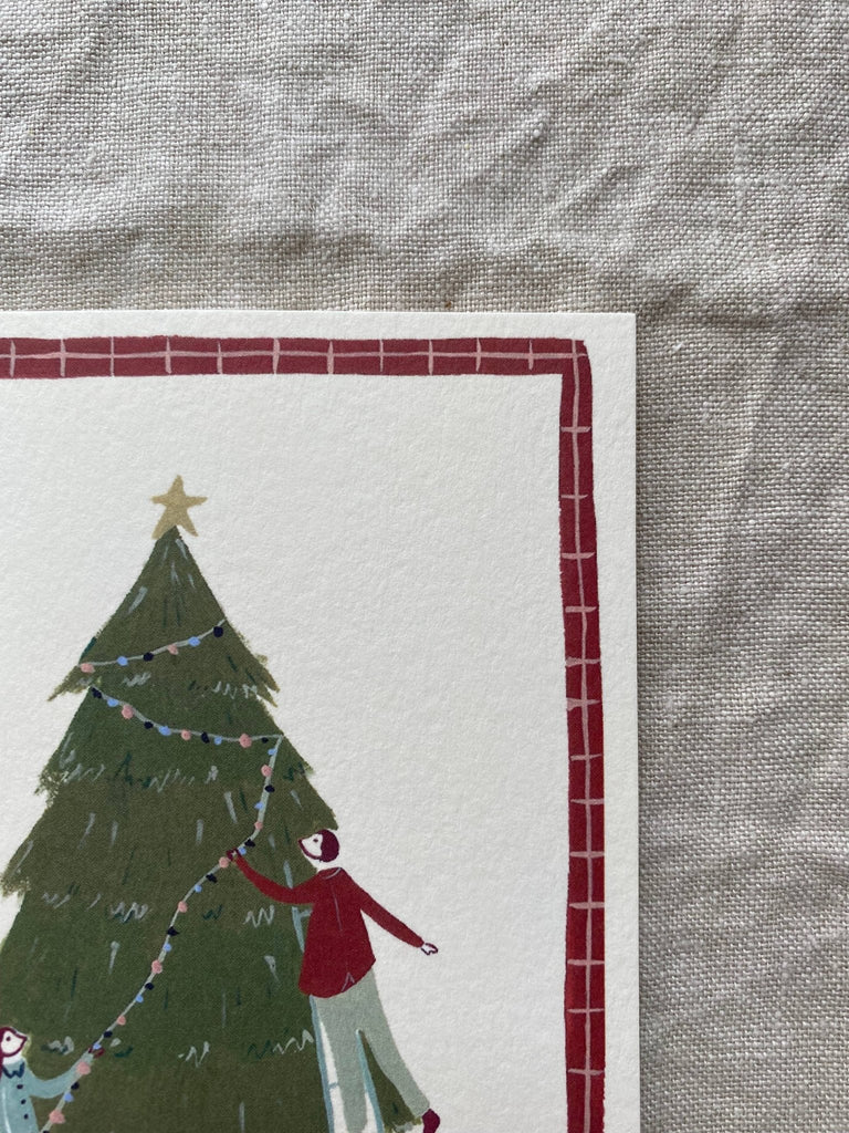 Decorating the Tree Card - Olde Glory