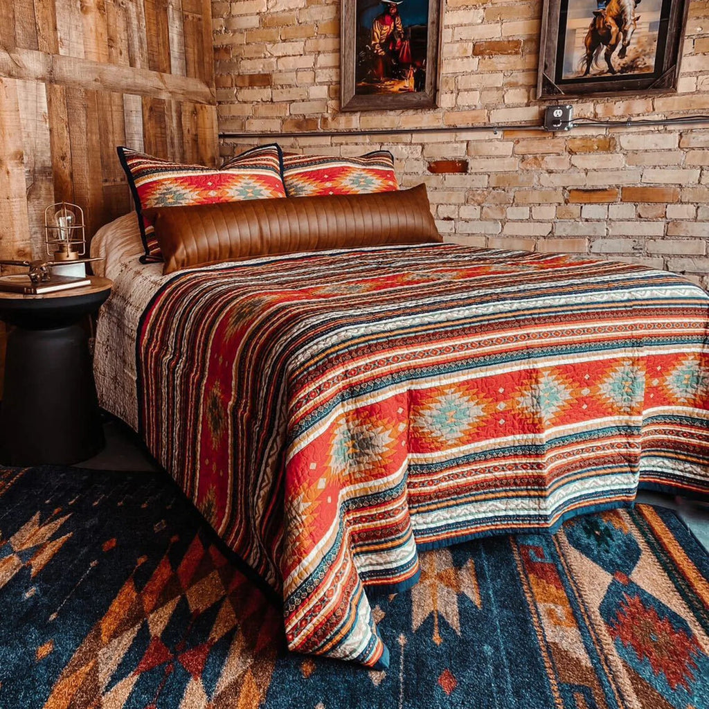 Del Sol 3 Piece Quilt Set - Olde Glory