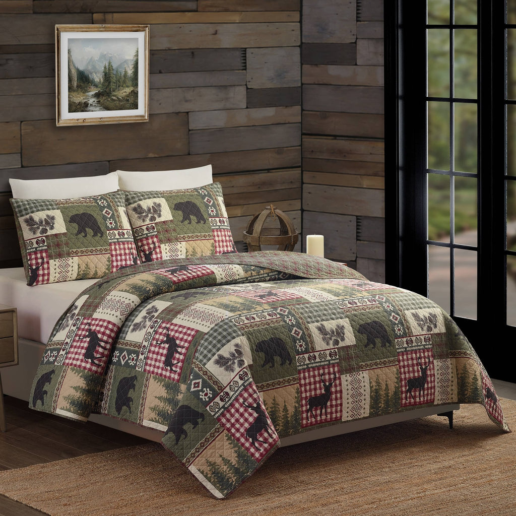 Dorset Log Cabin Style Quilt Set - Olde Glory