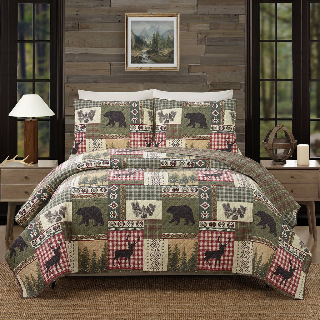 Dorset Log Cabin Style Quilt Set - Olde Glory