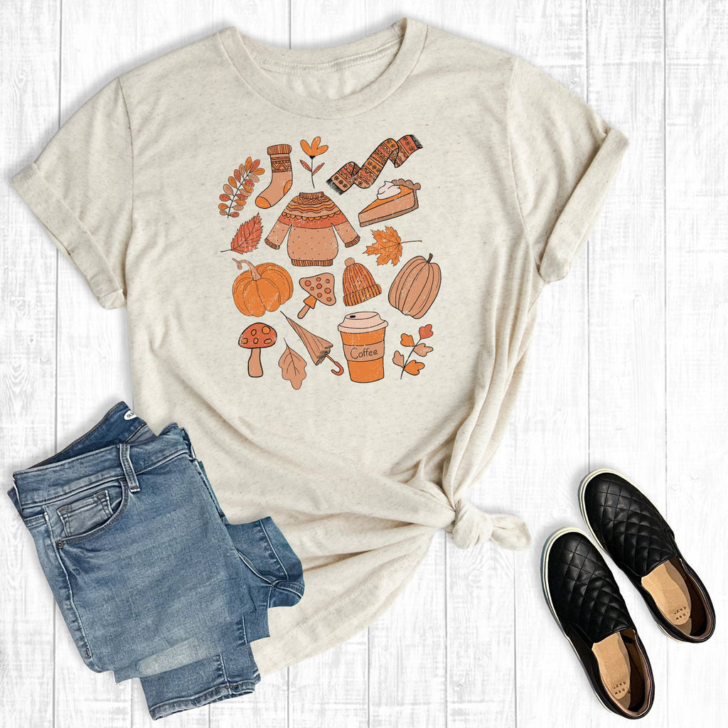 Fall Doodles Graphic T - Shirt - Olde Glory