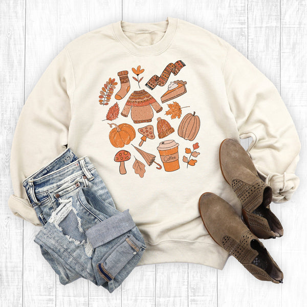 Fall Doodles Sweatshirt - Olde Glory