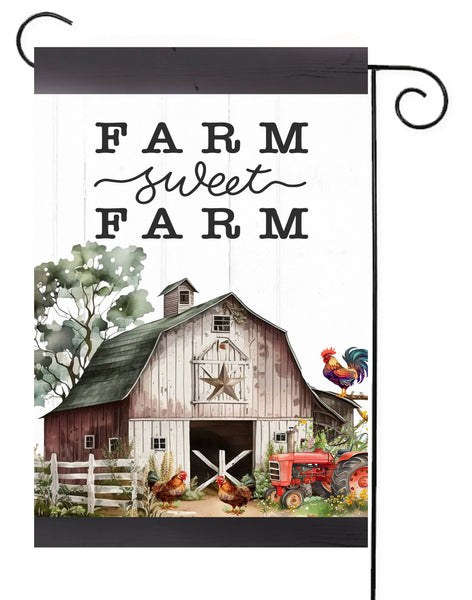 Farm Sweet Farm Garden Flag - Olde Glory