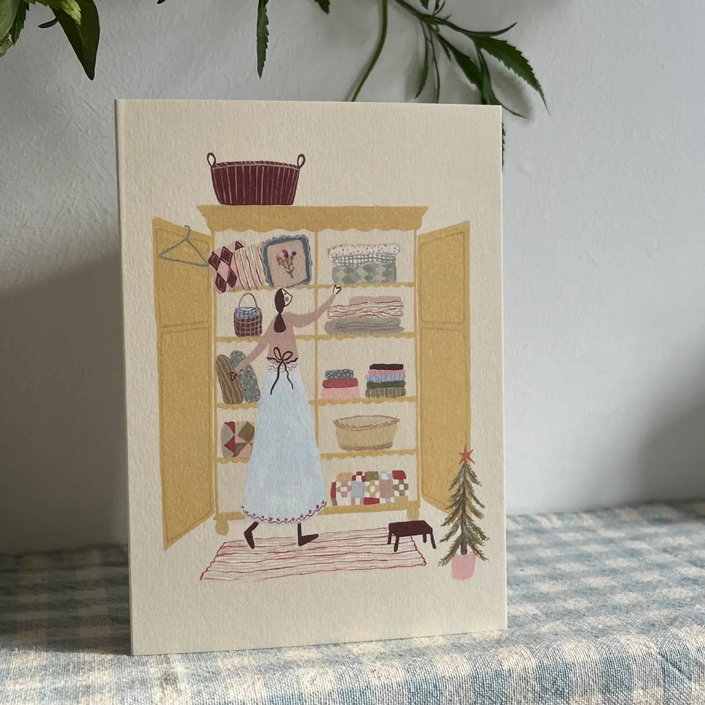 Getting out the Winter Linens Card - Olde Glory