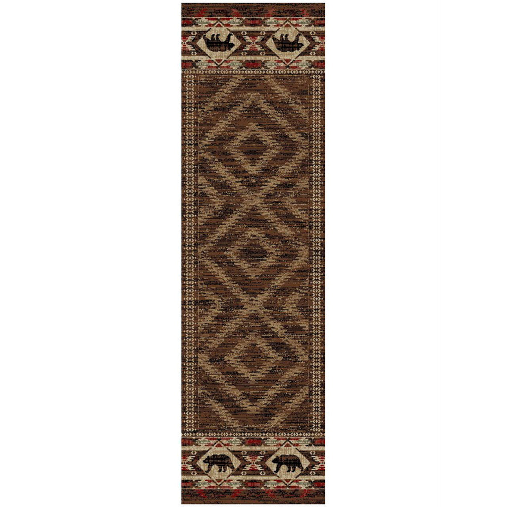 Hartland Log Cabin Style Floor Runner - Olde Glory