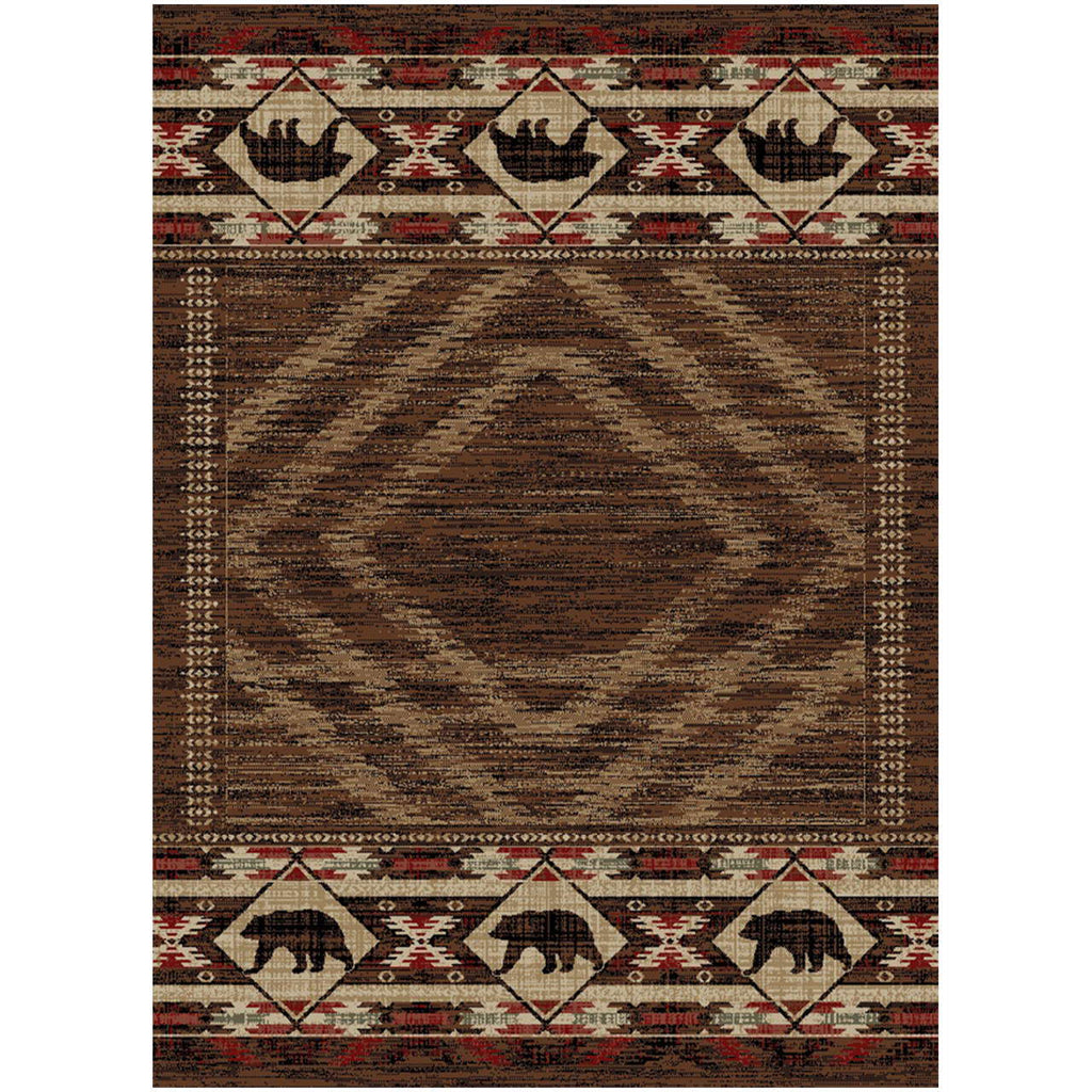 Hartland Log Cabin Style Rug - Olde Glory