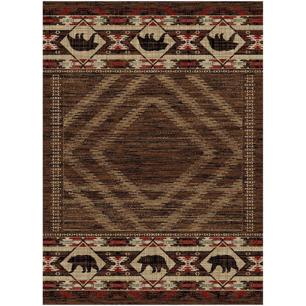 Hartland Log Cabin Style Rug - Olde Glory