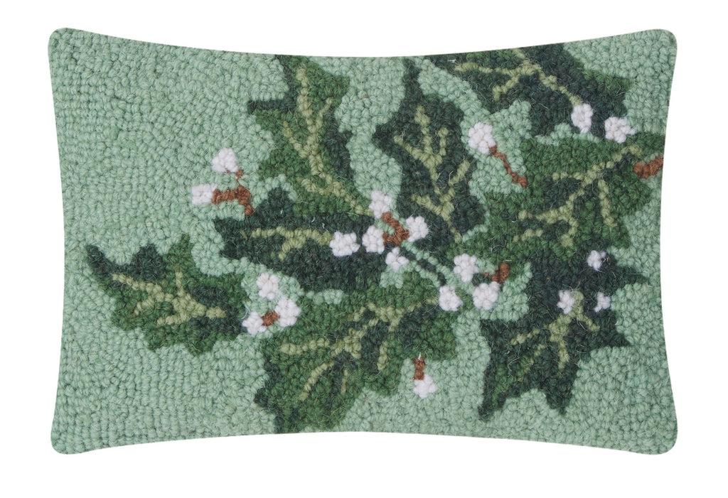 Holly Berry Hooked Cushion - Olde Glory