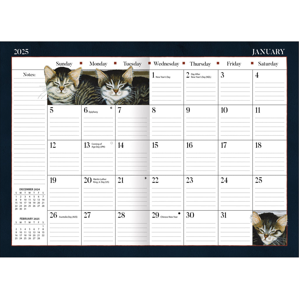 LANG American Cat 2025 Monthly Pocket Planner - Olde Glory