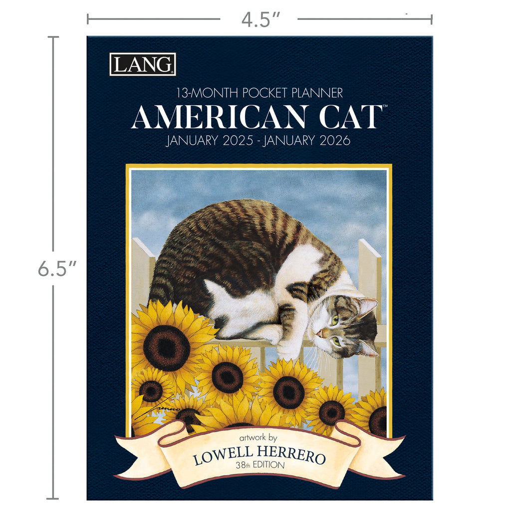 LANG American Cat 2025 Monthly Pocket Planner - Olde Glory