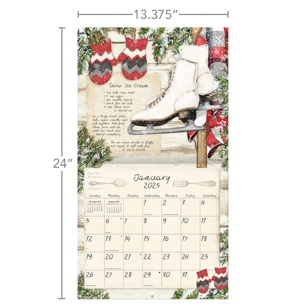 LANG American Kitchen 2025 Wall Calendar by Susan Winget - Olde Glory