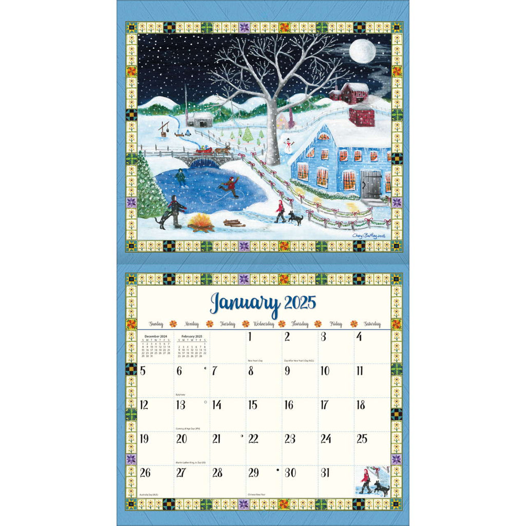 LANG Country Sampler by Cheryl Bartley 2025 Wall Calendar - Olde Glory