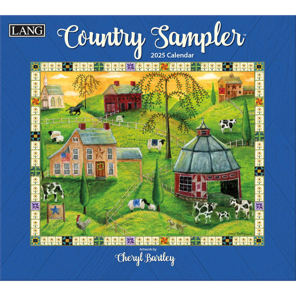 LANG Country Sampler by Cheryl Bartley 2025 Wall Calendar - Olde Glory