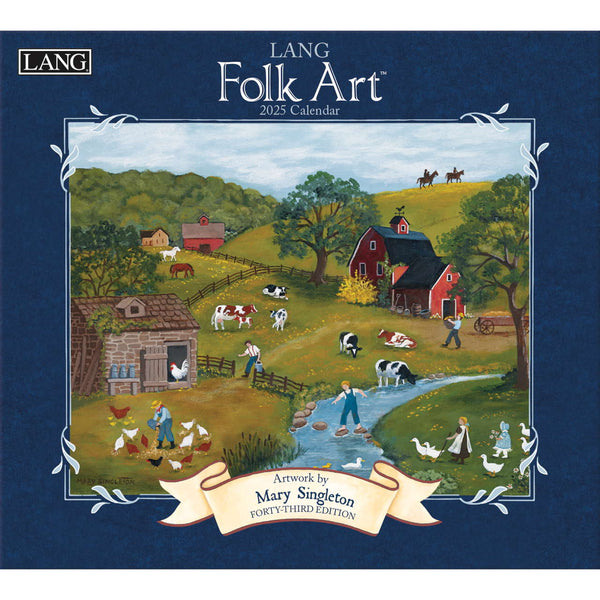 LANG Folk Art 2025 Wall Calendar - Olde Glory