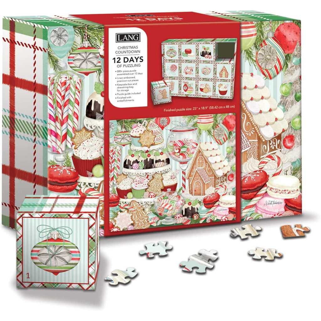 LANG Holiday Treats Christmas Countdown Puzzle - Olde Glory