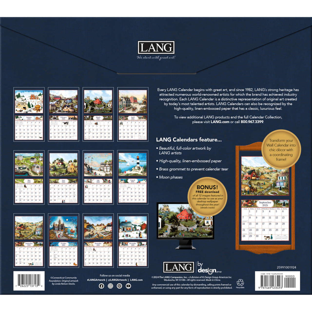 LANG Linda Nelson Stocks 2025 Wall Calendar - Olde Glory