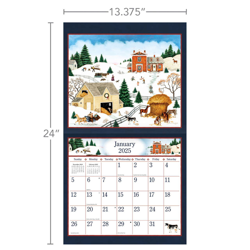 LANG Linda Nelson Stocks 2025 Wall Calendar - Olde Glory