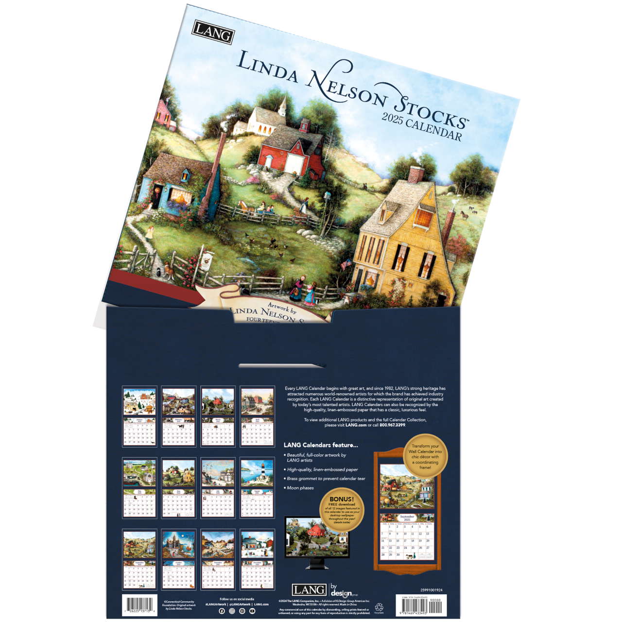 LANG Linda Nelson Stocks 2025 Wall Calendar LANG Calendars in UK