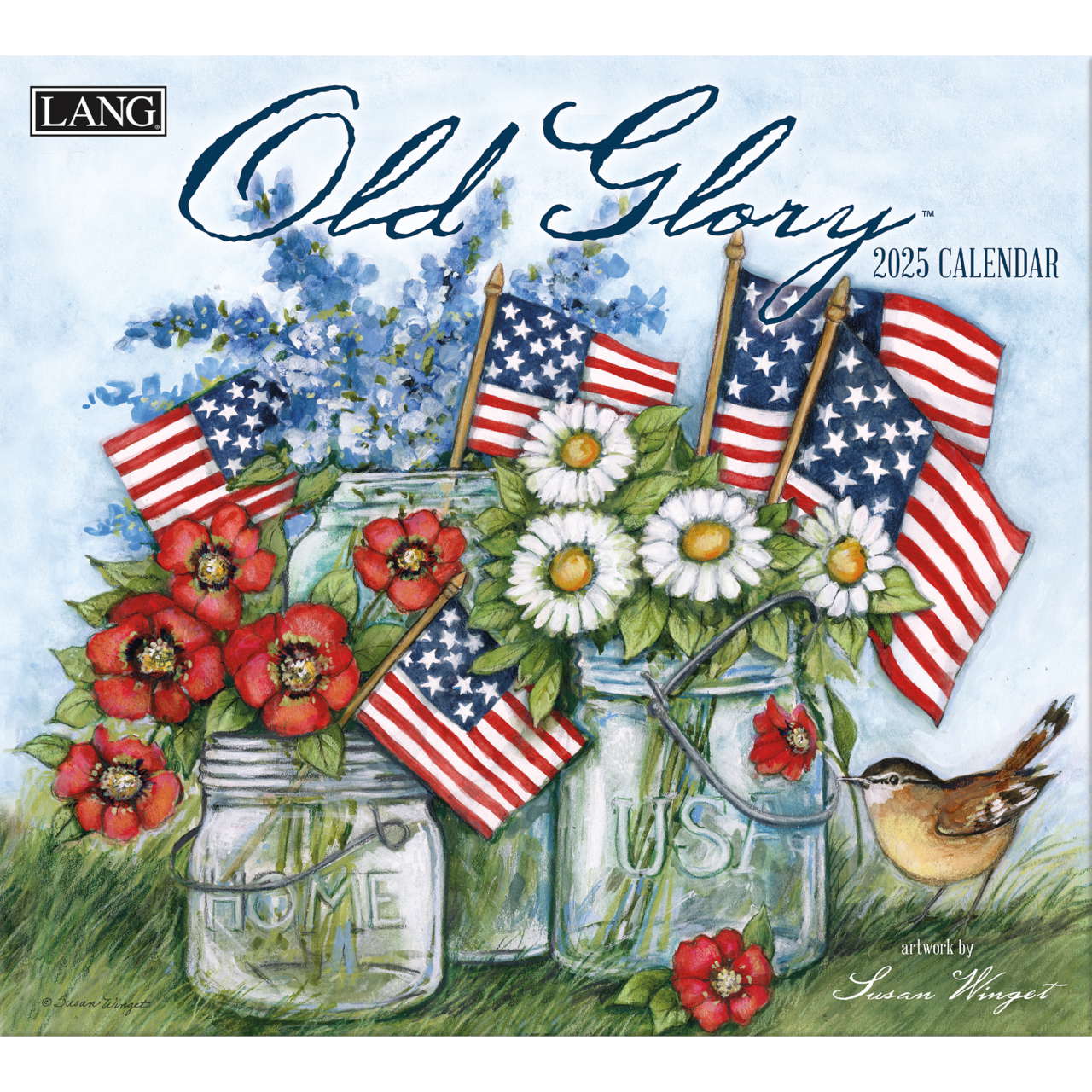 LANG 2025 Old Glory Wall Calendar by Susan Winget Lang Calendars UK