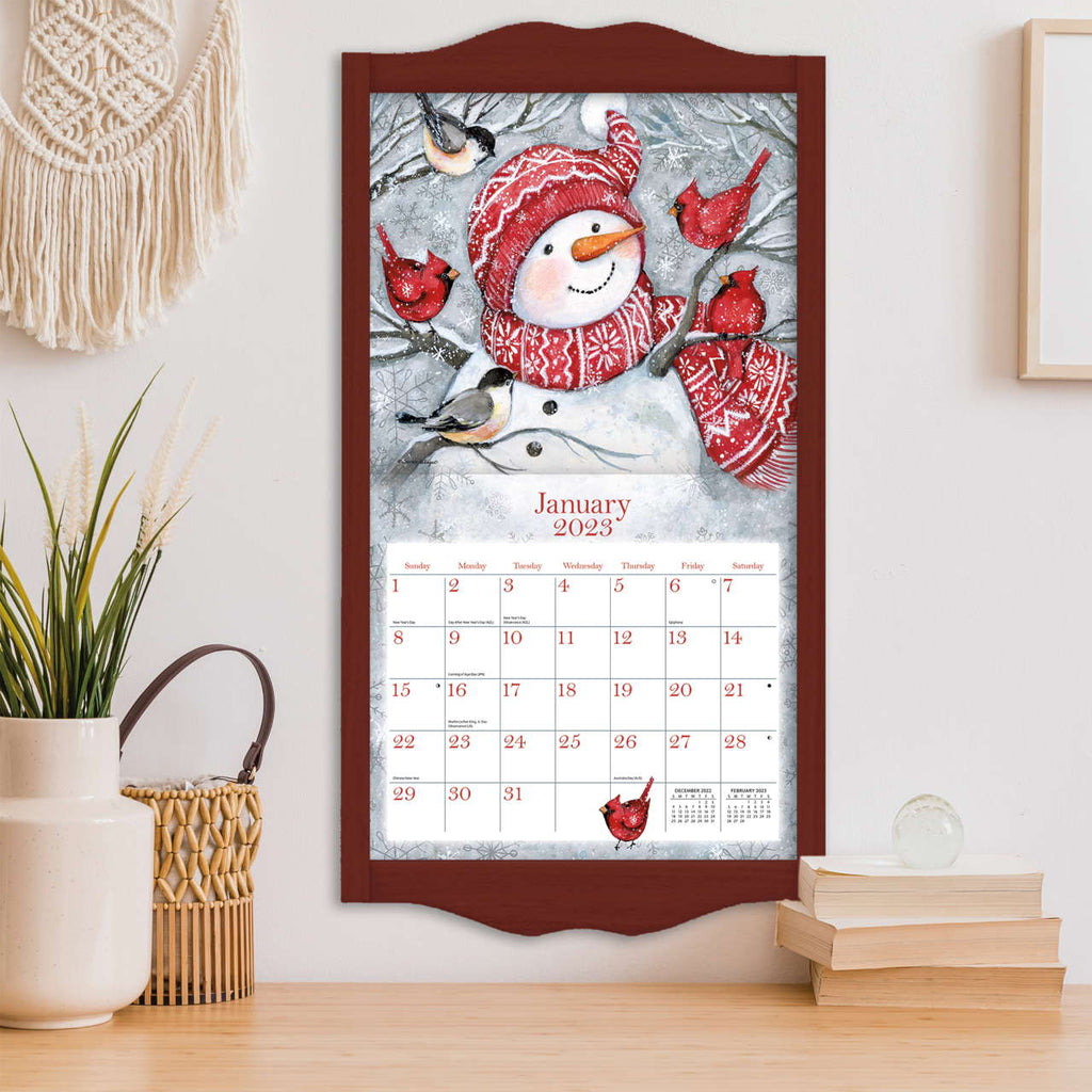 LANG Sam Snowman 2025 Wall Calendar by Susan Winget - Olde Glory