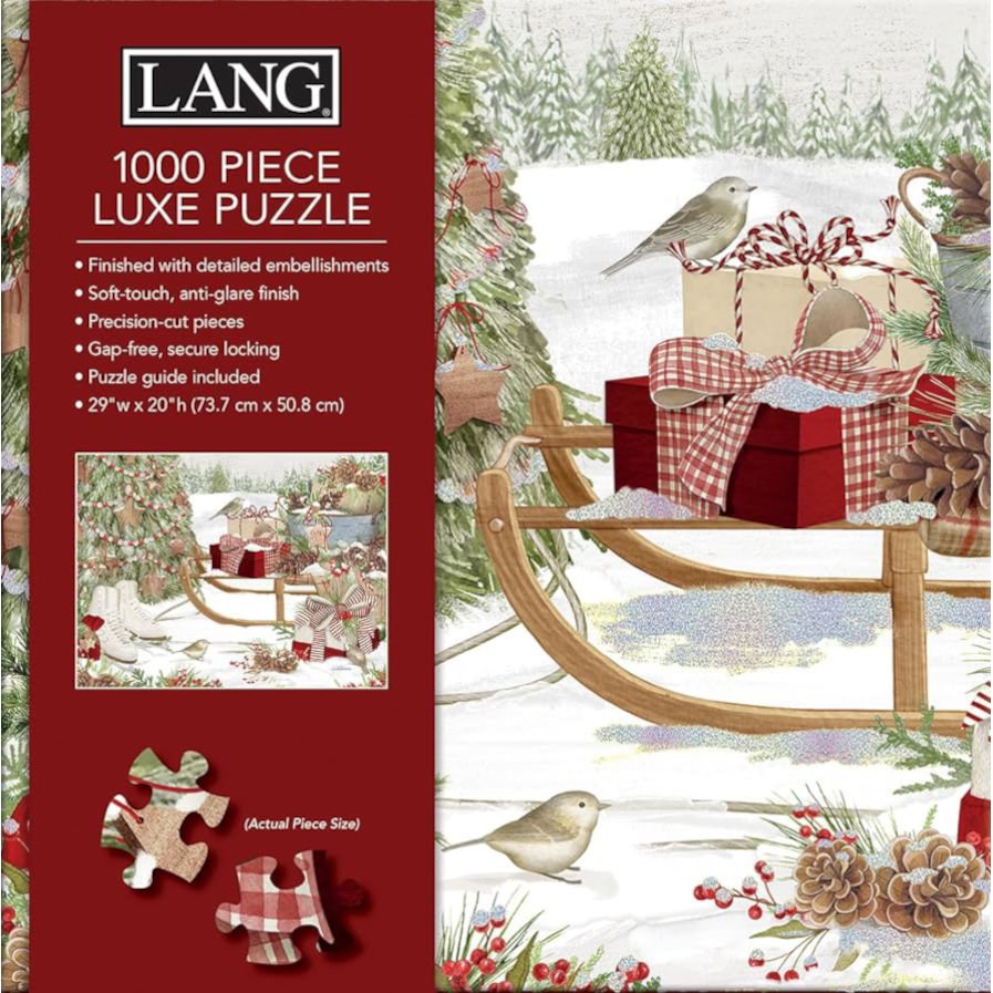 LANG Snow and Cocoa Luxe 1000 Piece Jigsaw Puzzle - Olde Glory