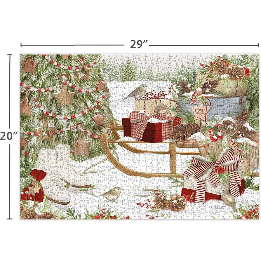 LANG Snow and Cocoa Luxe 1000 Piece Jigsaw Puzzle - Olde Glory