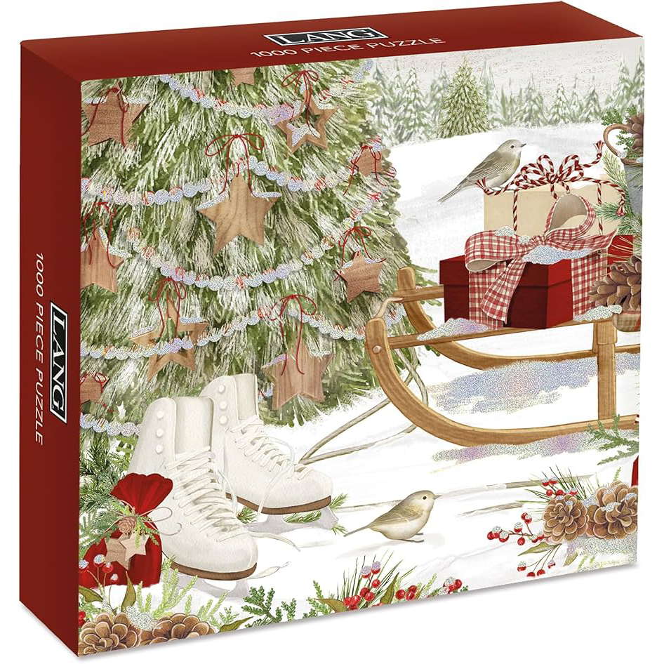 LANG Snow and Cocoa Luxe 1000 Piece Jigsaw Puzzle - Olde Glory