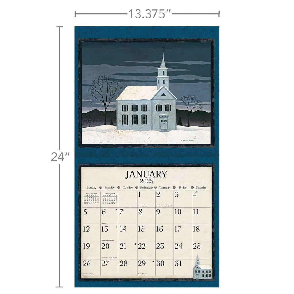 LANG Warren Kimble 2025 Wall Calendar - Olde Glory