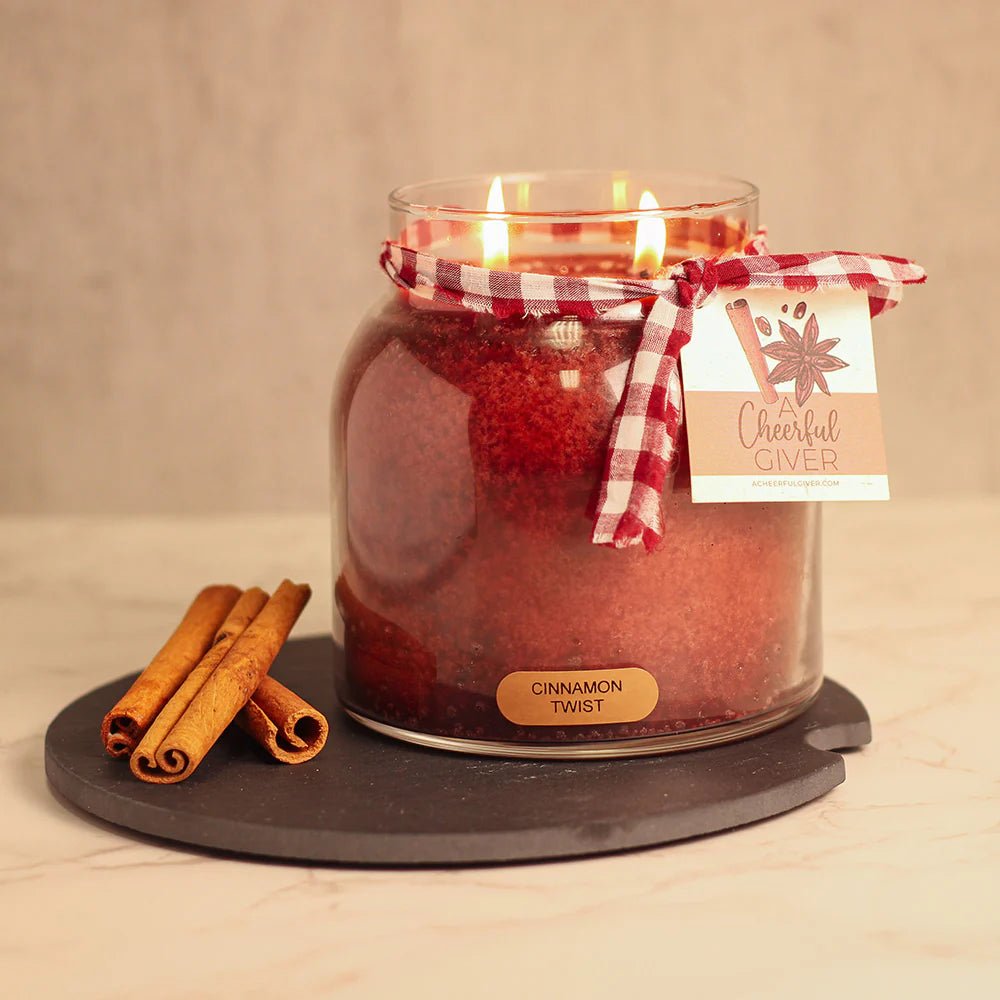 Large Cinnamon Twist Papa Jar Candle - Olde Glory