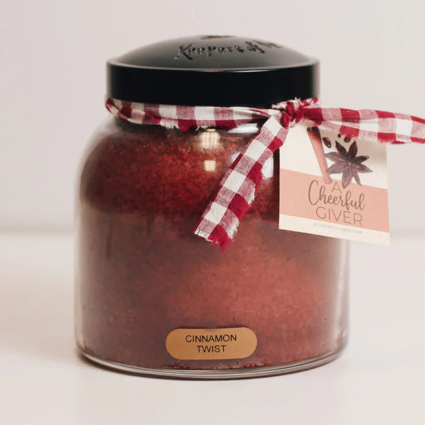 Large Cinnamon Twist Papa Jar Candle - Olde Glory